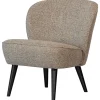 Woood Sara Fauteuil Geweven Stof Naturel Melange
