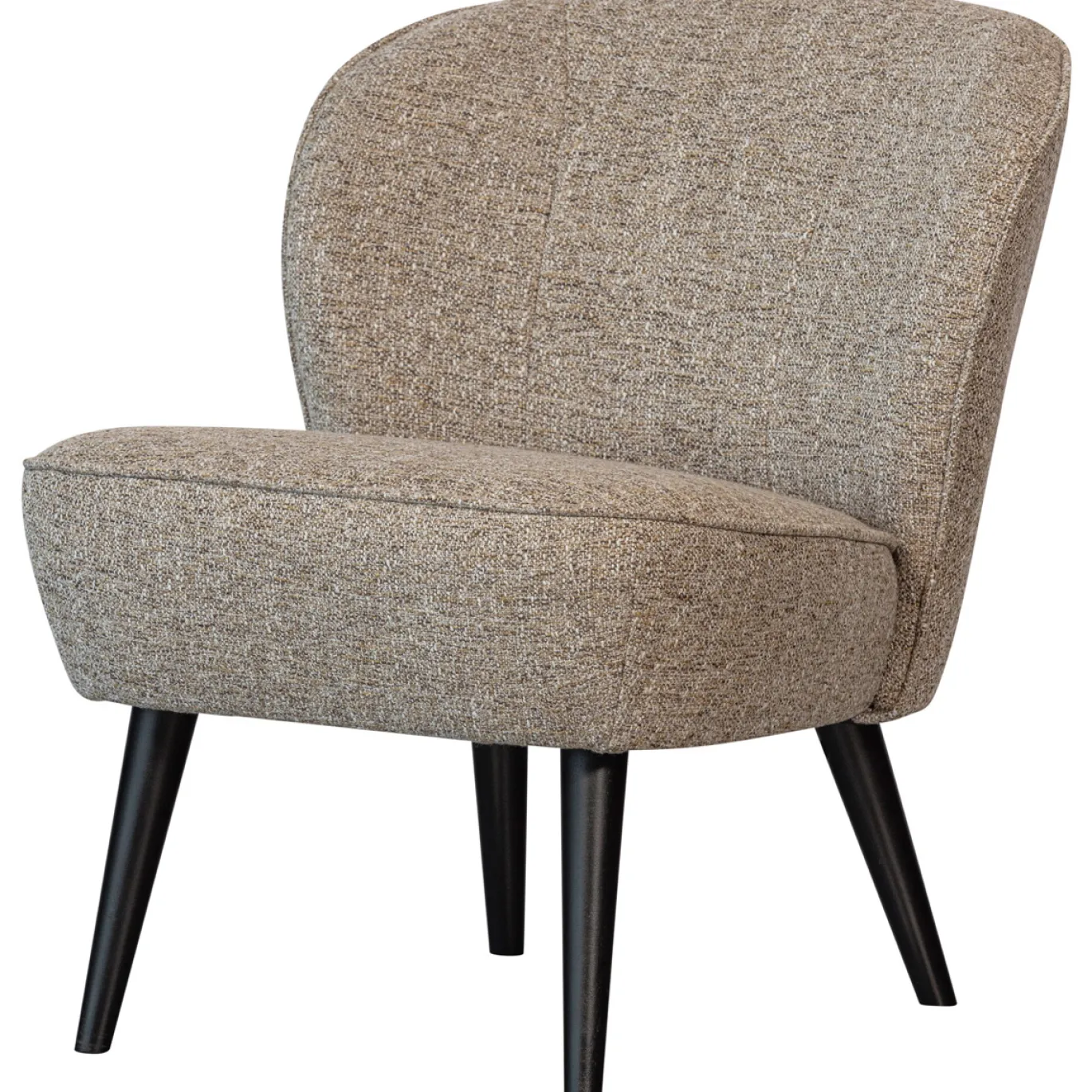 Woood Sara Fauteuil Geweven Stof Naturel Melange