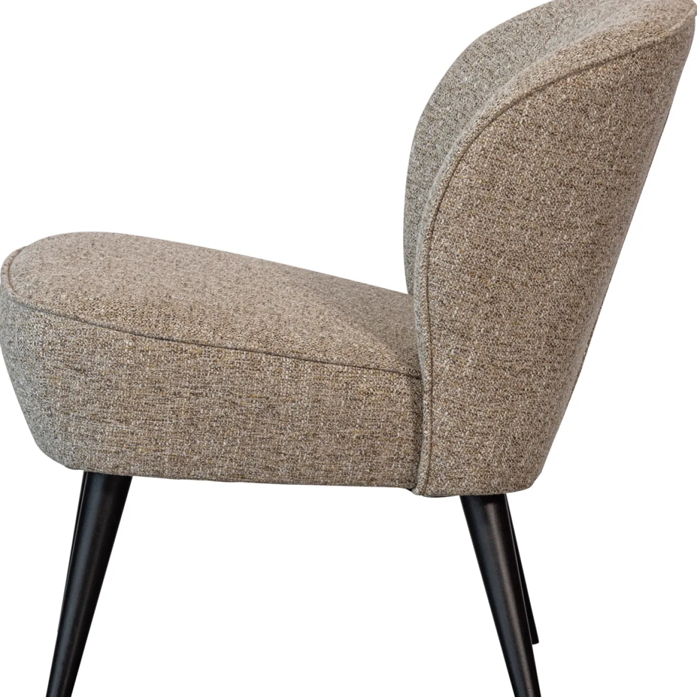 Woood Sara Fauteuil Geweven Stof Naturel Melange