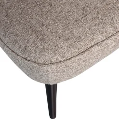 Woood Sara Fauteuil Geweven Stof Naturel Melange