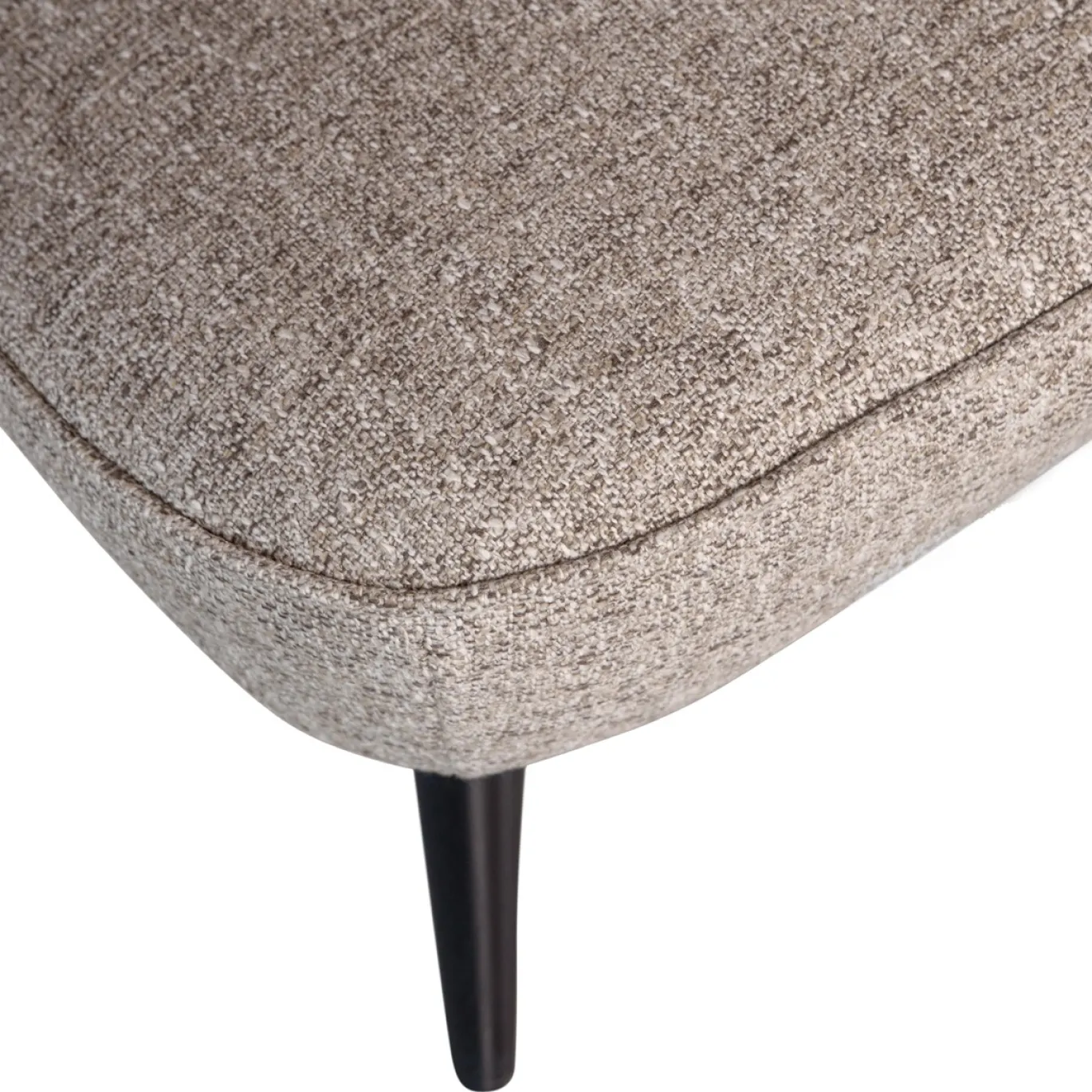 Woood Sara Fauteuil Geweven Stof Naturel Melange