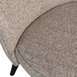 Woood Sara Fauteuil Geweven Stof Naturel Melange