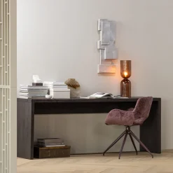 Woood Sidetable Maan Mdf Donkerbruin