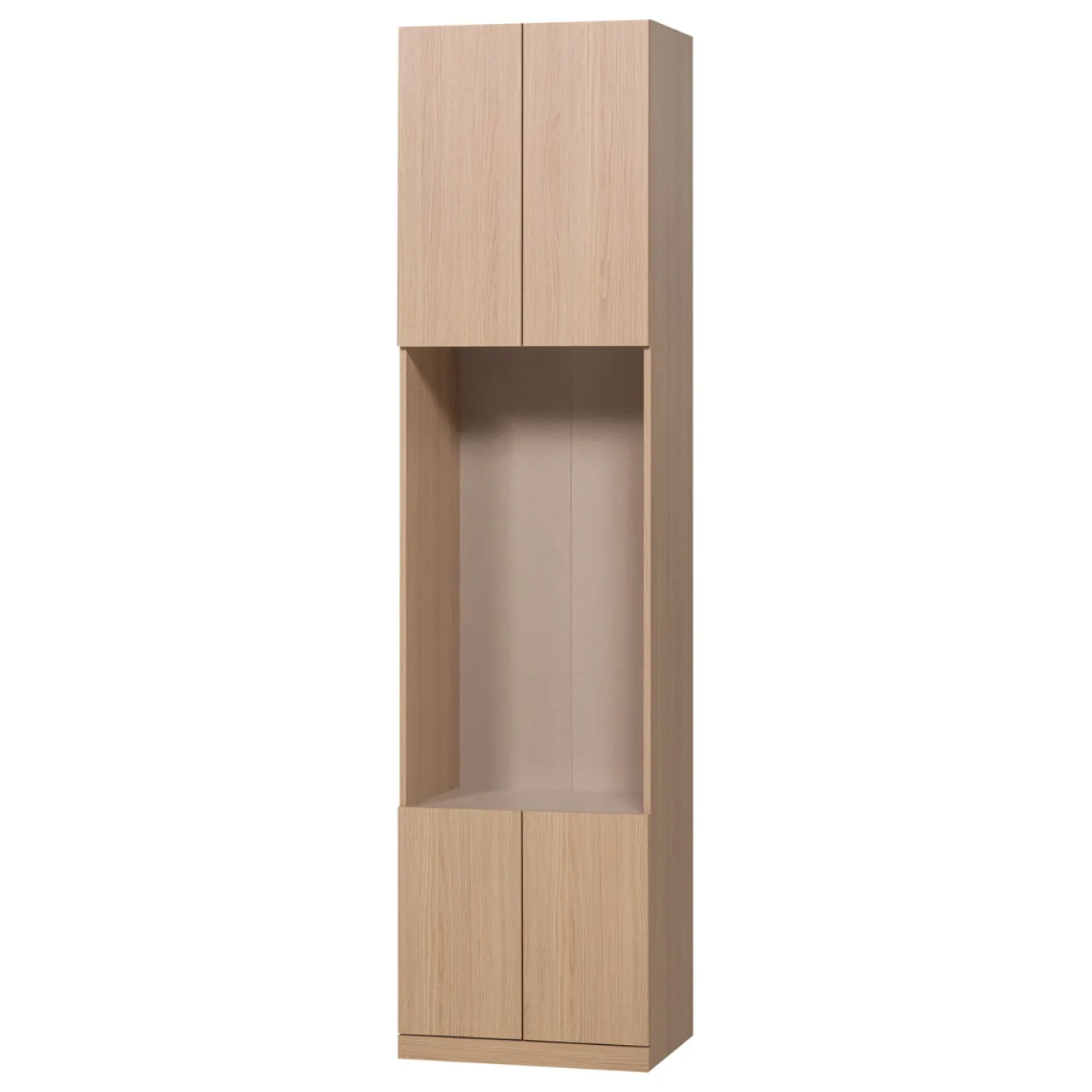 Woood Smalle Half Open Kast Build Eiken Decor Naturel 54cm