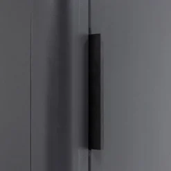 Woood Smalle Hoge Kast Gunnar Grenen Matzwart