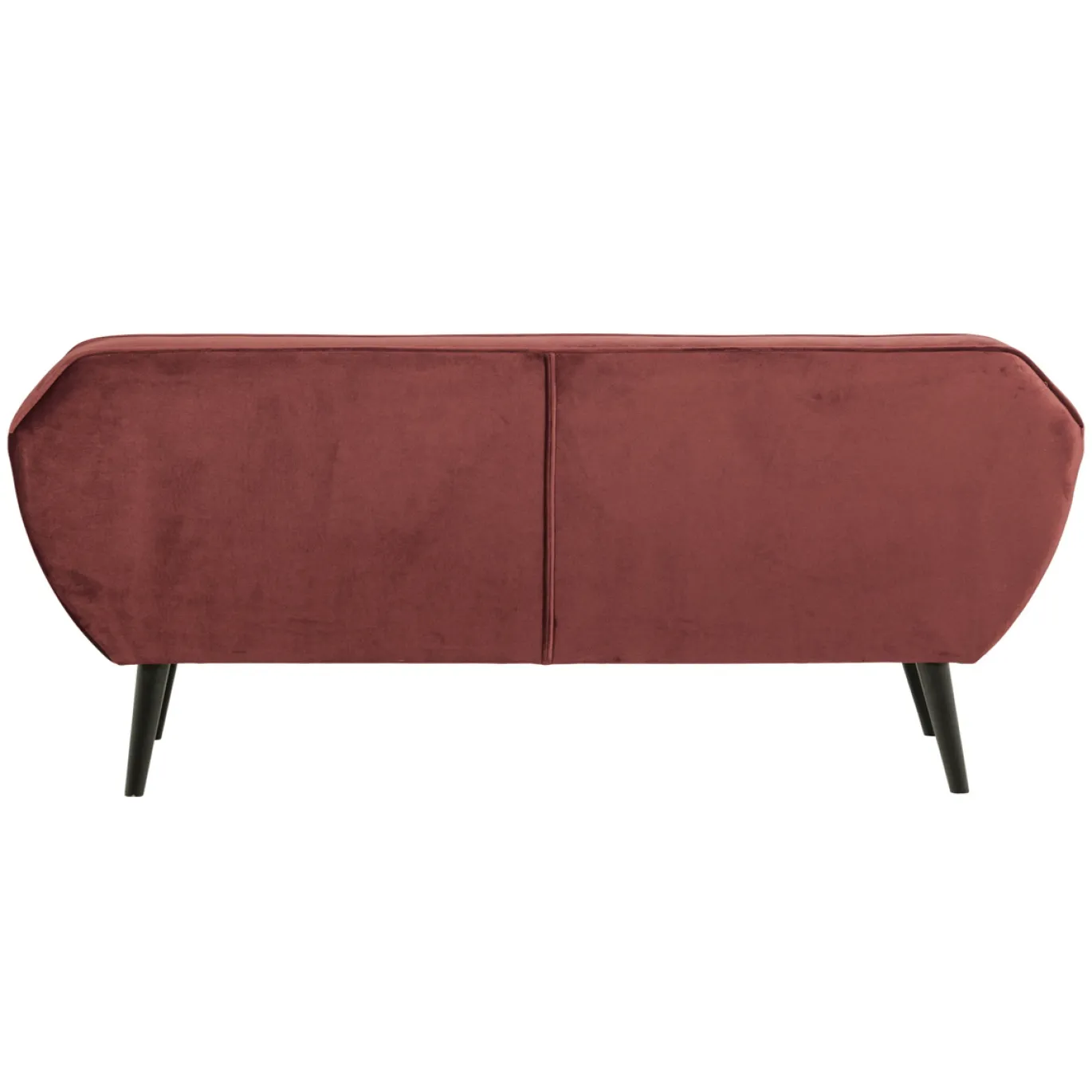 Woood Sofa Rocco Fluweel Bordeauxrood 187cm