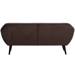 Woood Sofa Rocco Fluweel Donkerbruin 187cm