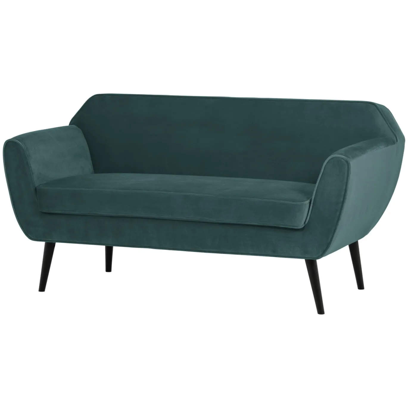 Woood Sofa Rocco Fluweel Groenblauw 150cm