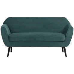 Woood Sofa Rocco Fluweel Groenblauw 150cm