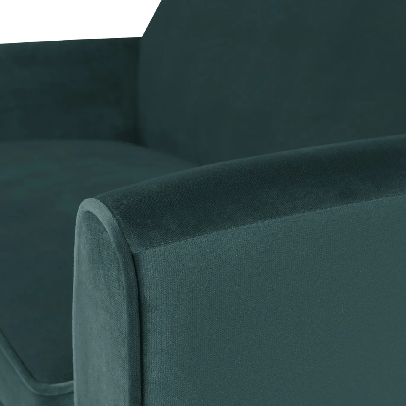 Woood Sofa Rocco Fluweel Groenblauw 150cm