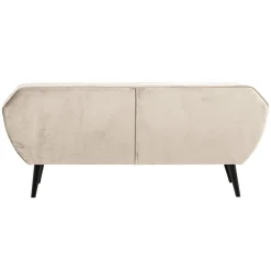 Woood Sofa Rocco Fluweel Off White 187cm