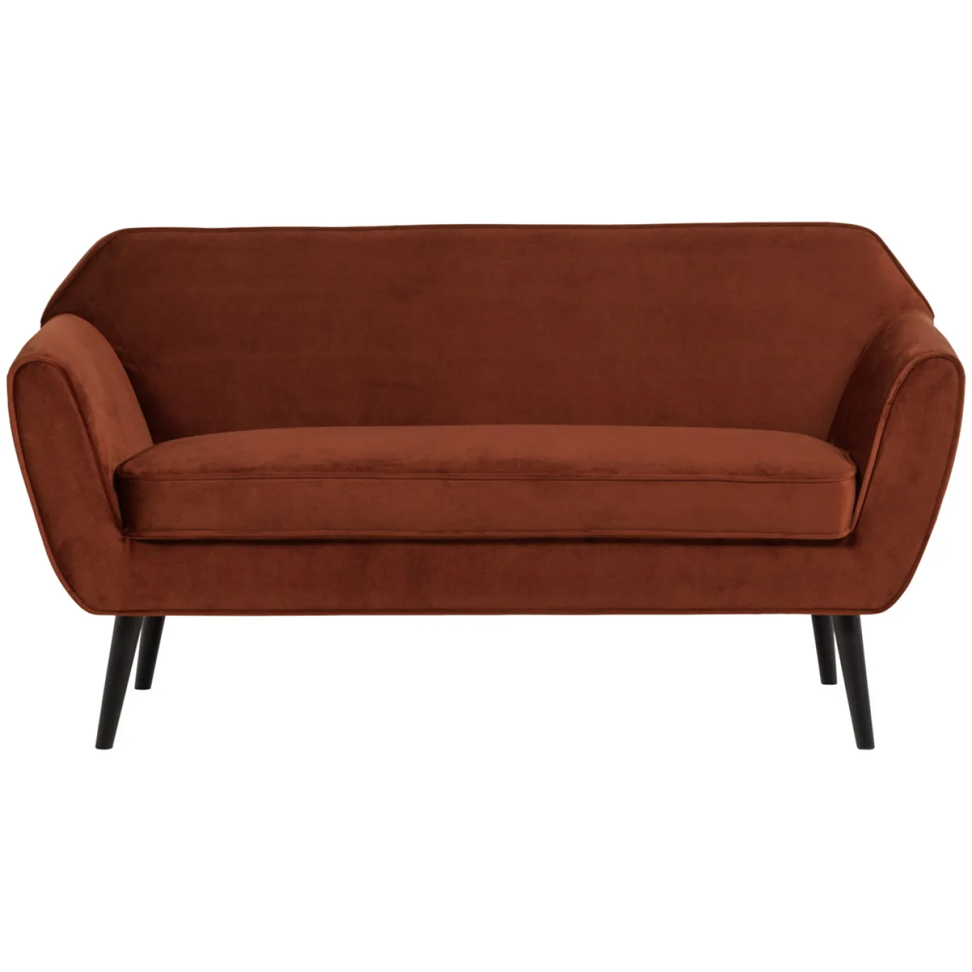 Woood Sofa Rocco Fluweel Roestbruin 150cm