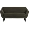 Woood Sofa Rocco Fluweel Warmgroen 150cm