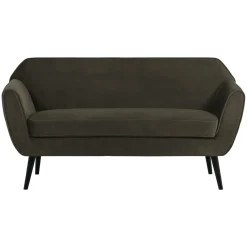 Woood Sofa Rocco Fluweel Warmgroen 150cm