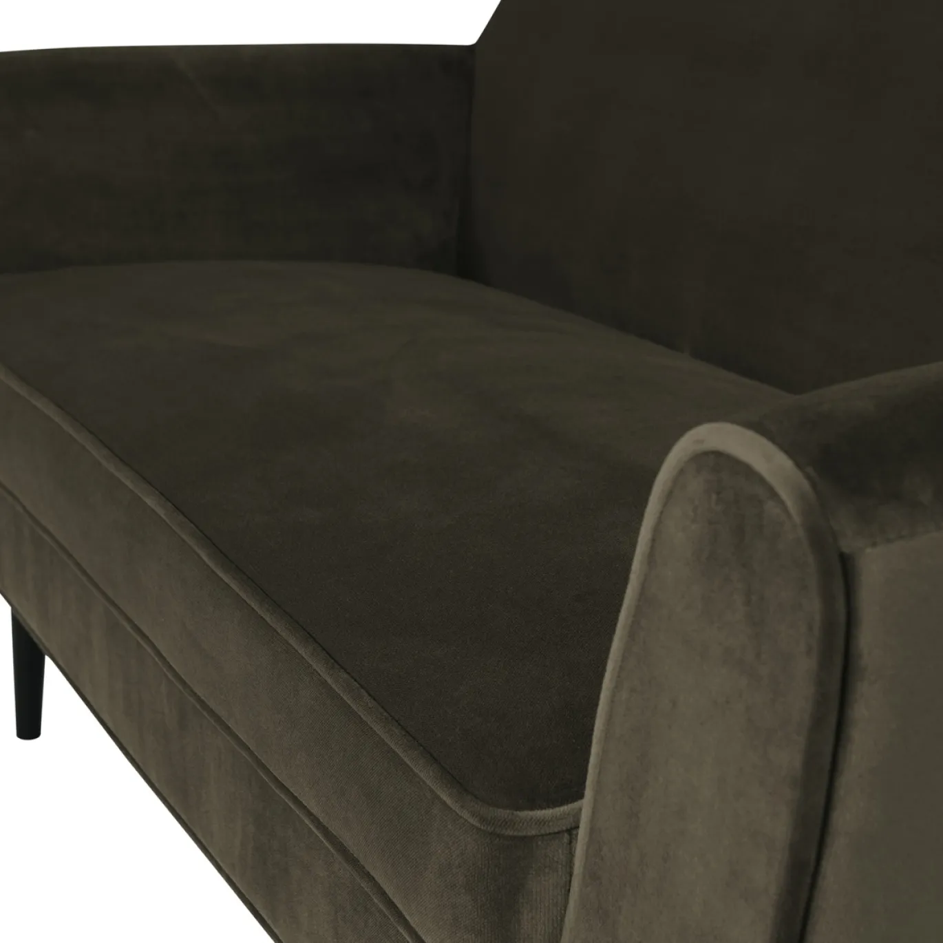 Woood Sofa Rocco Fluweel Warmgroen 150cm