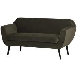 Woood Sofa Rocco Fluweel Warmgroen 150cm