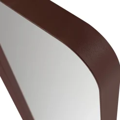 Woood Spiegel Doutzen Metaal Bordeauxrood 110x40cm