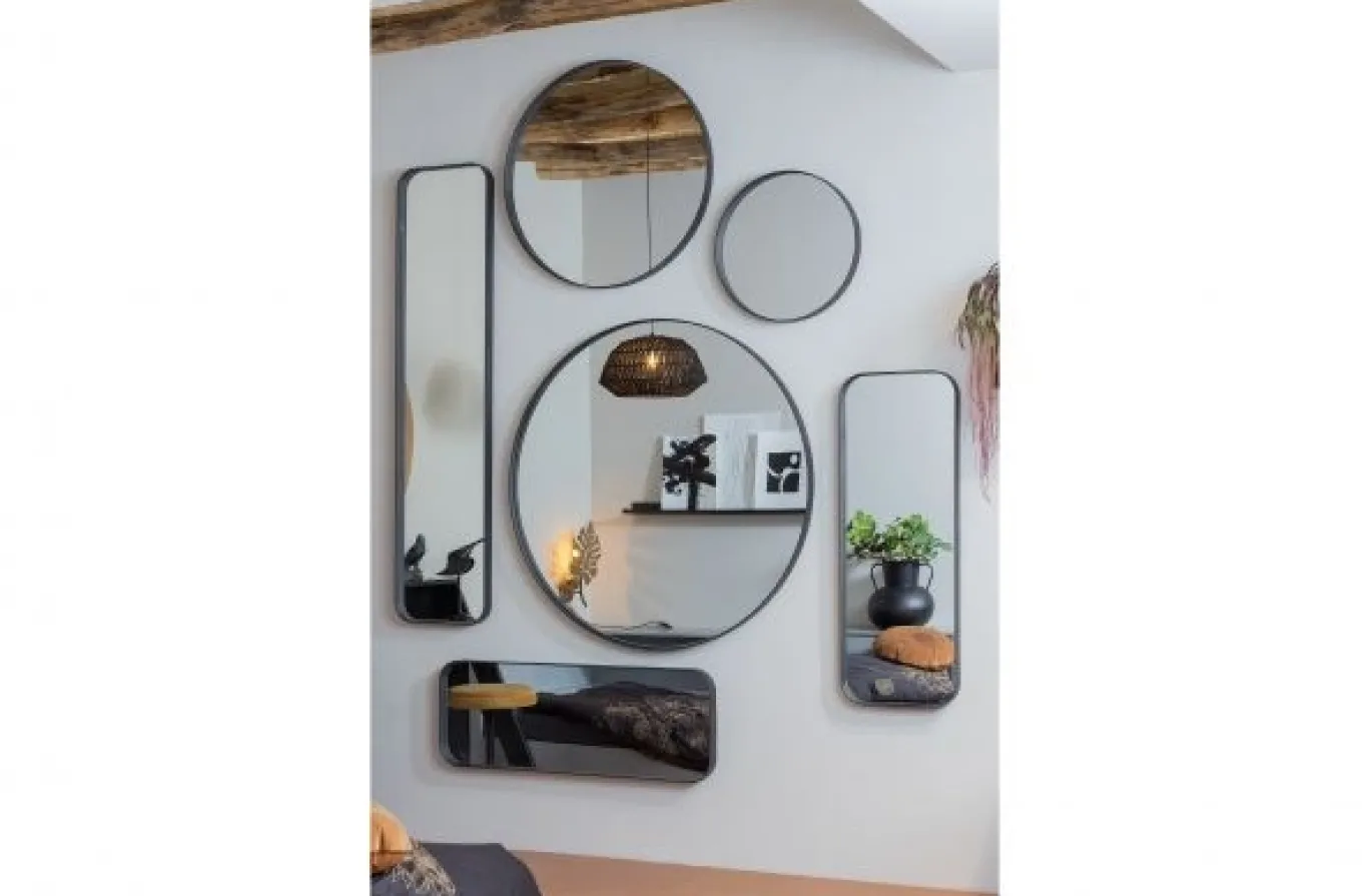 Woood Spiegel Doutzen Zwart 170x40cm