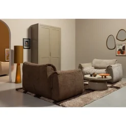 Woood Spiegel Leif Hout Naturel 64x38cm