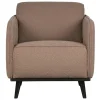 Woood Statement Fauteuil Met Arm Bouclé Nougat