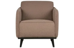 Woood Statement Fauteuil Met Arm Bouclé Nougat