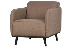 Woood Statement Fauteuil Met Arm Bouclé Nougat