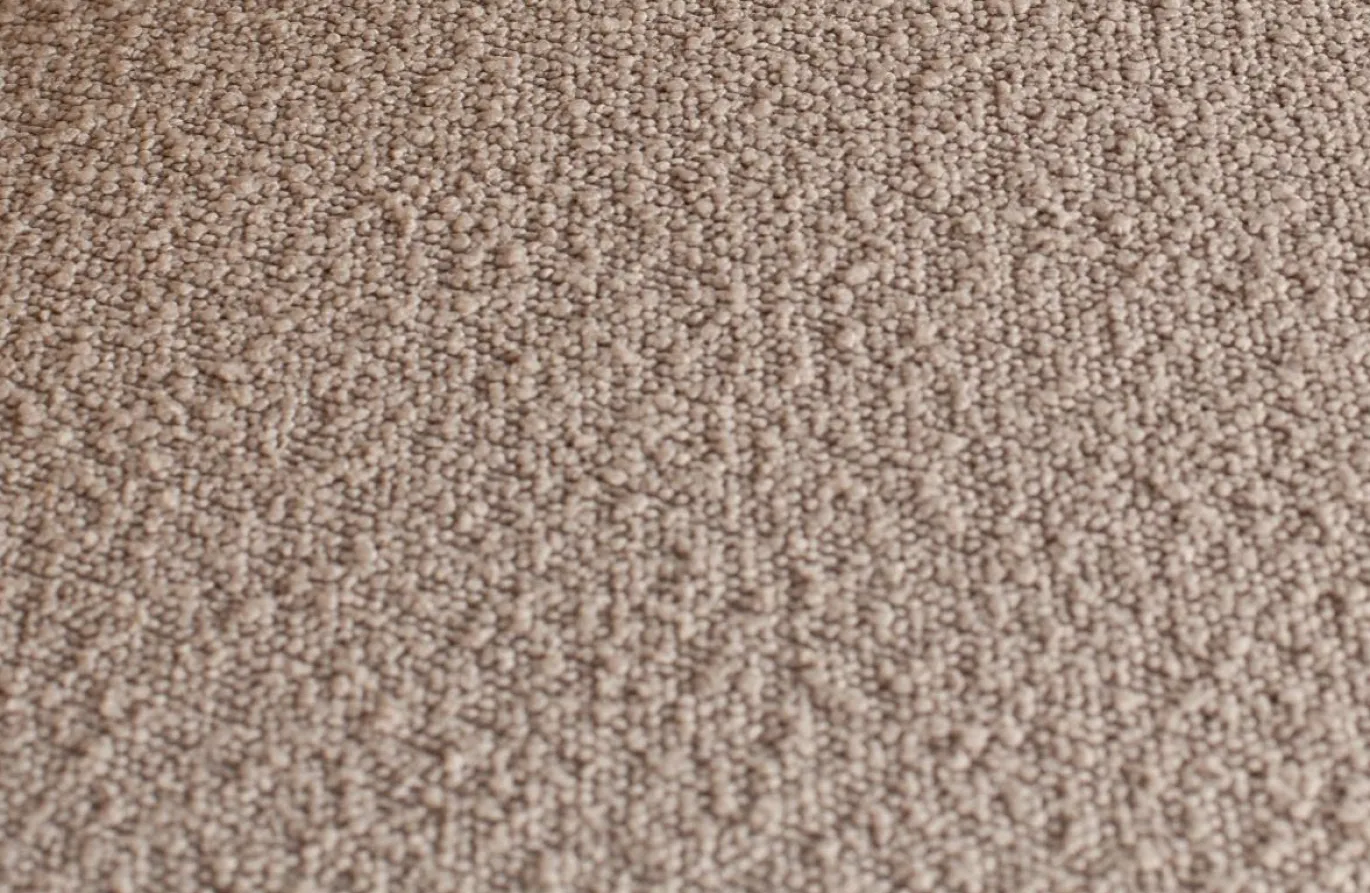 Woood Statement Hocker Bouclé Beige