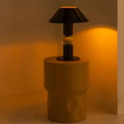 Woood Tafellamp Glowa Metaal Hoogglans Bruin/Geel