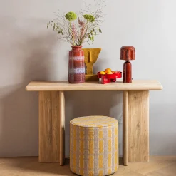 Woood Tafellamp Lumira Metaal Hoogglans Bruinrood