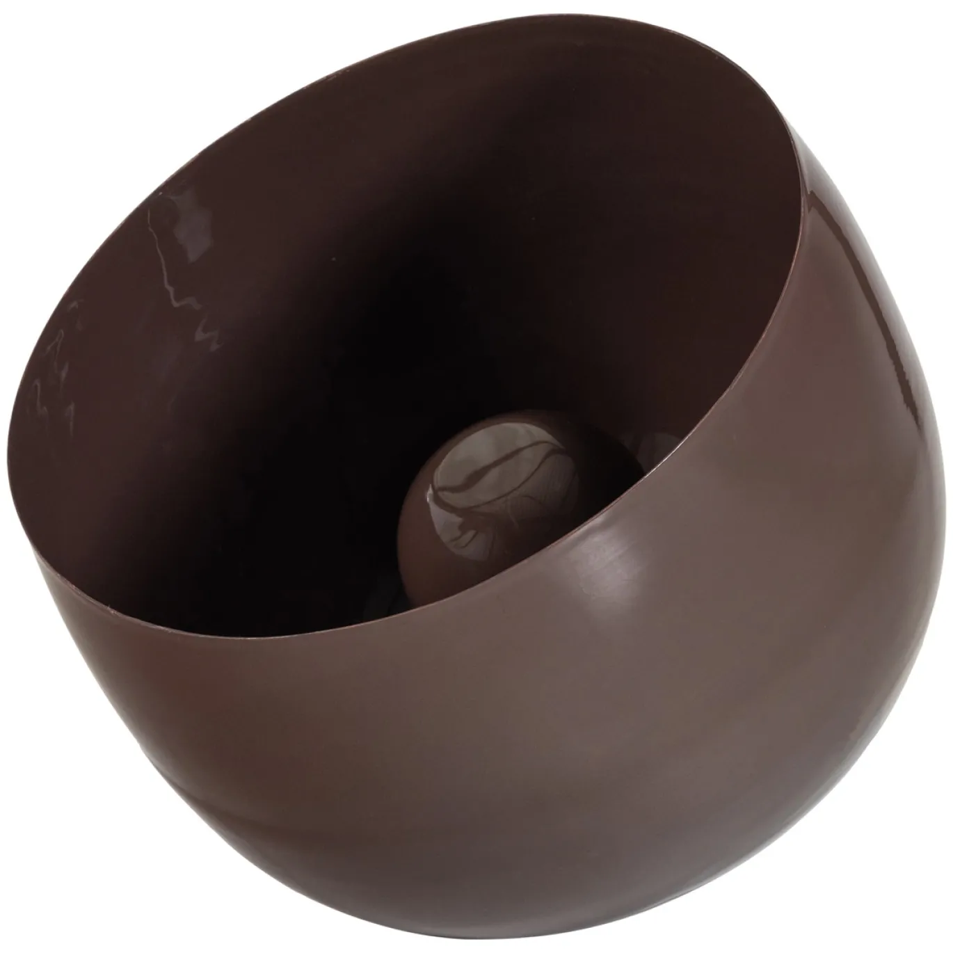 Woood Tafellamp Mero Metaal Hoogglans Bruin Ø35cm