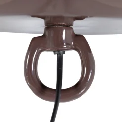 Woood Tafellamp Mero Metaal Hoogglans Bruin Ø35cm