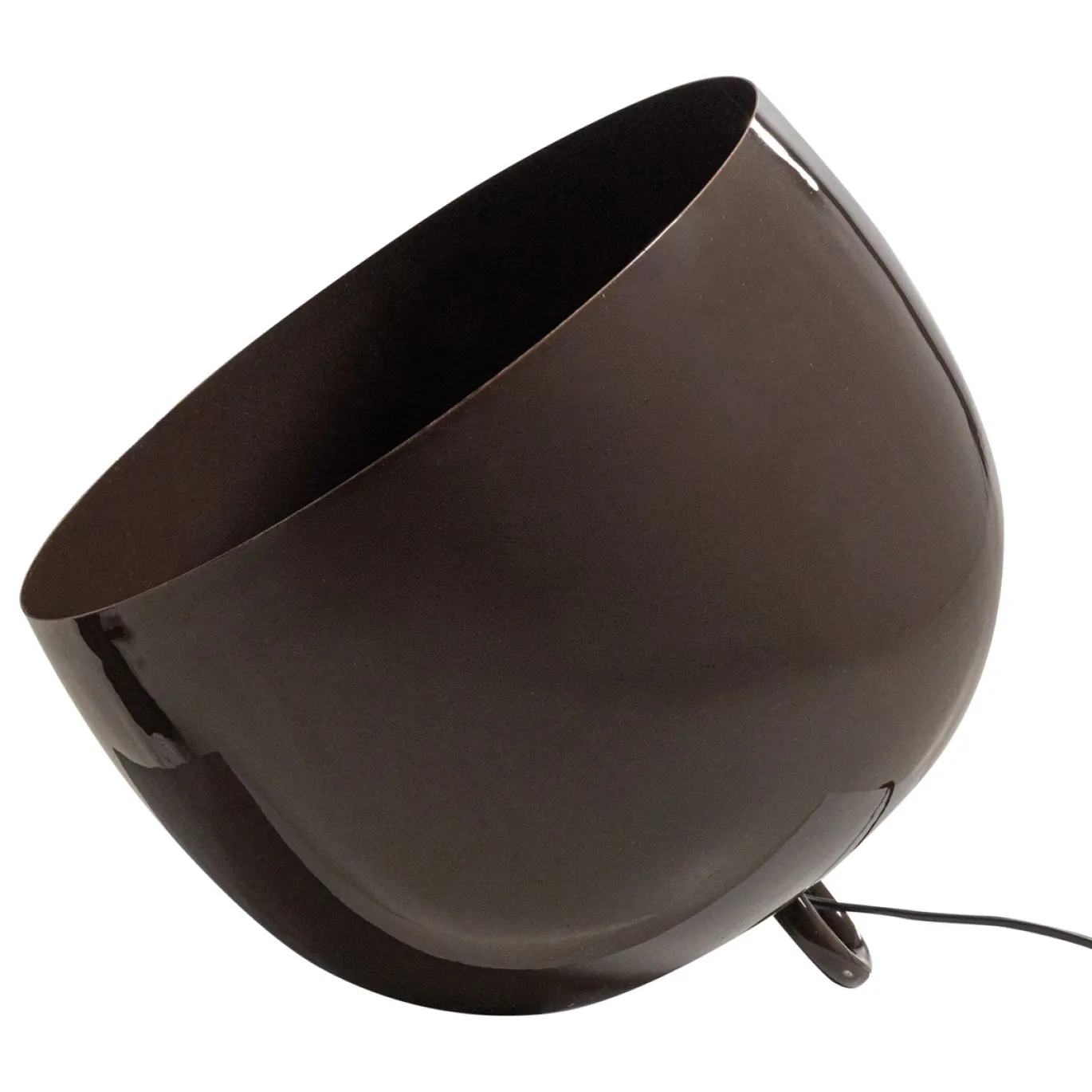 Woood Tafellamp Mero Metaal Hoogglans Donkerbruin Ø35cm