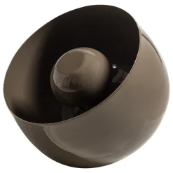 Woood Tafellamp Mero Metaal Hoogglans Mokkabruin Ø26cm