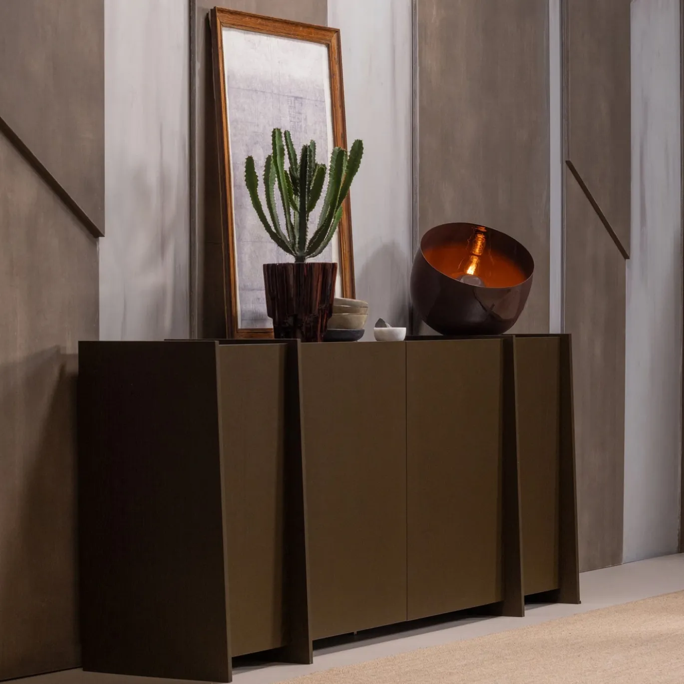 Woood Tafellamp Mero Metaal Hoogglans Rood Ø26cm