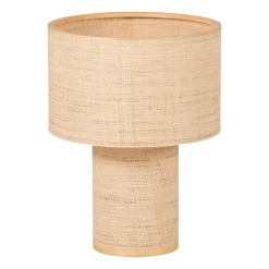 Woood Tafellamp Syro Raffia Naturel 55xØ42cm