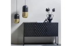 Woood Tirsa Hanglamp 36cm Metaal Zwart Brass