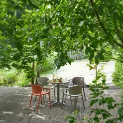Woood Tuinstoel Bent Kunststof Paars/bruin