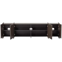 Woood Tv-meubel Brock 200cm Essenfineer Middenbruin