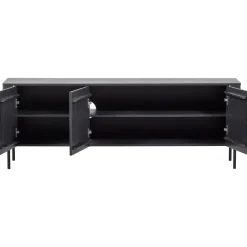 Woood Tv-meubel Gunnar 154cm Grenen Matzwart