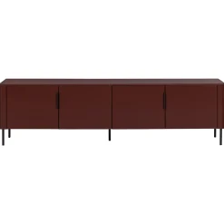Woood Tv-meubel Gunnar Grenen Bordeauxrood 200cm