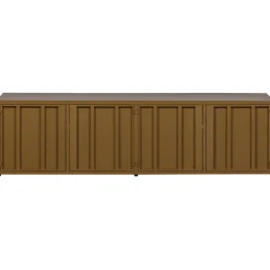 Woood Tv-meubel Level Metaal Honinggeel 44x160cm