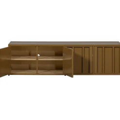 Woood Tv-meubel Level Metaal Honinggeel 44x160cm