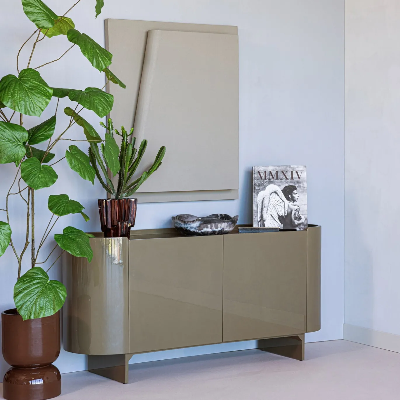 Woood Tv-meubel Liora Hoogglans Groen