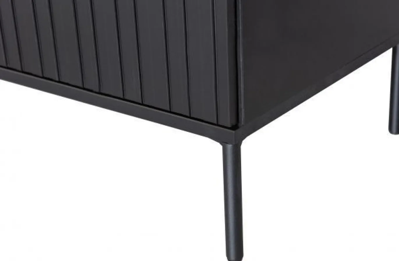 Woood Tv-meubel New Gravure Grenen Zwart 100cm