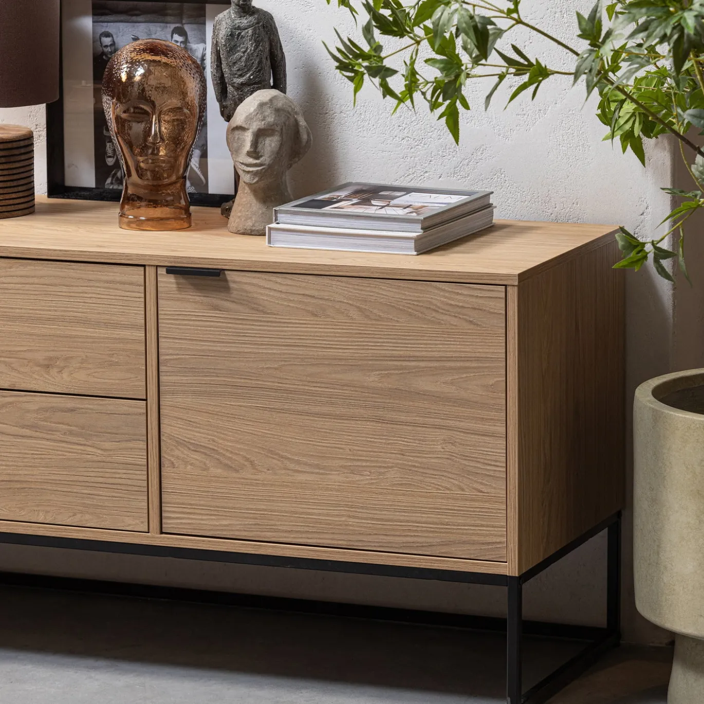 Woood Tv-meubel Silas Eiken Naturel 180cm