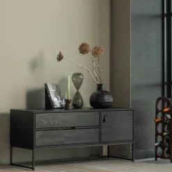 Woood Tv-meubel Silas Essen Zwart 120cm
