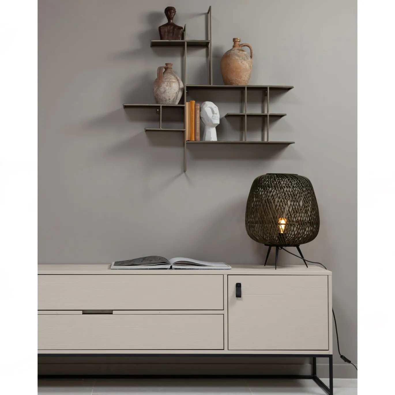 Woood Tv-meubel Silas Grenen Dust 180cm