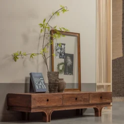 Woood Tv-meubel Staes 3 Lades Walnoot 180cm