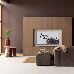 Woood TV Opbergkast Build Eiken Decor Bruin 160cm