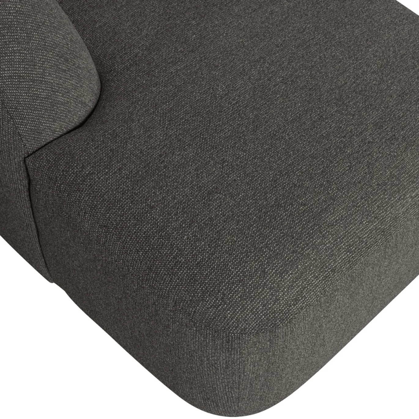 Woood U-Bank Sloping Grijs/Zwart